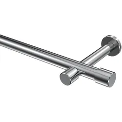 GARDINENSTANGE Prestige Santo 200 cm, 1-läufig (ohne Ringe), 20 mm Ø Chrom