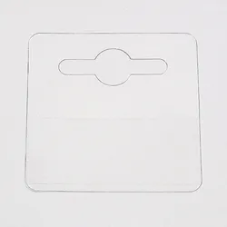 Eurolochaufhänger, 50 x 50 mm (Rolle mit 1.000 Stück), Kunststoff, transparent