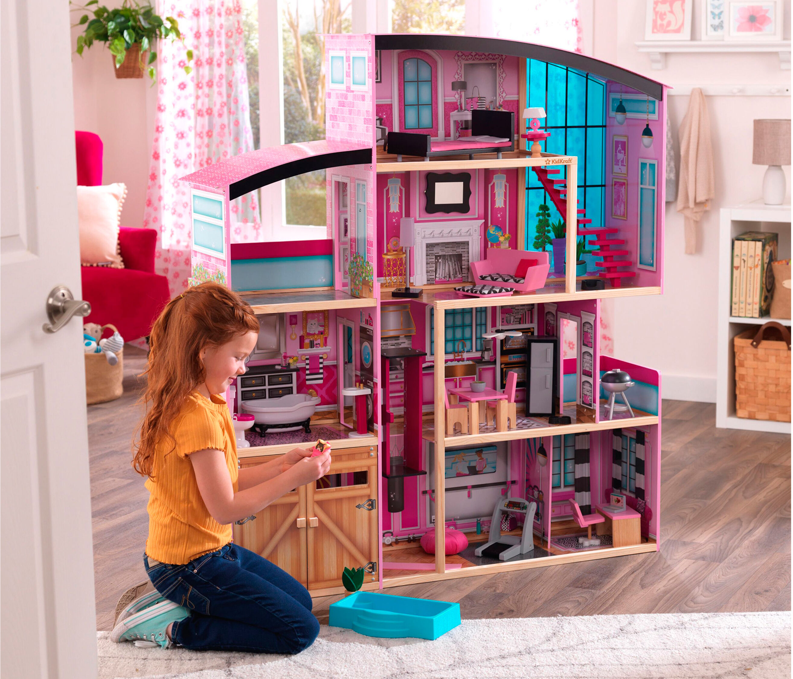 KIDKRAFT Puppenhaus »Shimmer Mansion«, mit 8 Räumen