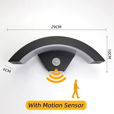 Inspire Curations Smart IP65 Outdoor LED Wall Light With Motion Sensor Waterproof Security Sconce For Garden, Porch & Stairs with Motion Sensor Warm Light