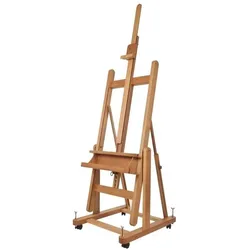 Mabef M/18 Atelierstaffelei – Geöltes Buchenholz – Verstellbar – 375 cm hoch, Plattenspieler Zubehör