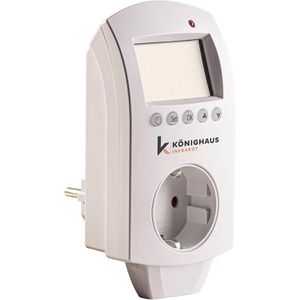Könighaus-Infrarot Steckdosenthermostat Smart digital, für Heizung oder Klimagerät, Display, WLAN
