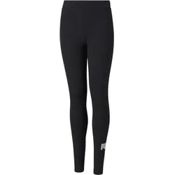 Puma, Mädchen, Tights, ESS Logo Leggings-587035 (110), Schwarz