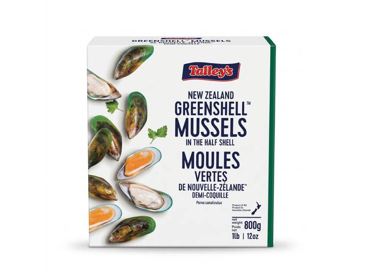 New Zealand Moules Vertes Demi-Coquilles 800 g