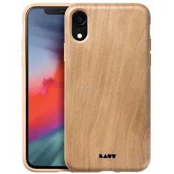 Laut PINNACLE - Dėklas iPhone XR su real wood (Cherry Wood) (Apple iPhone XR), Smartphone Hülle, Braun