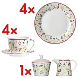 Ritzenhoff & Breker 14-tlg. Kaffee-Geschirr-Set »Shanti« weiß, 20x2x20 cm