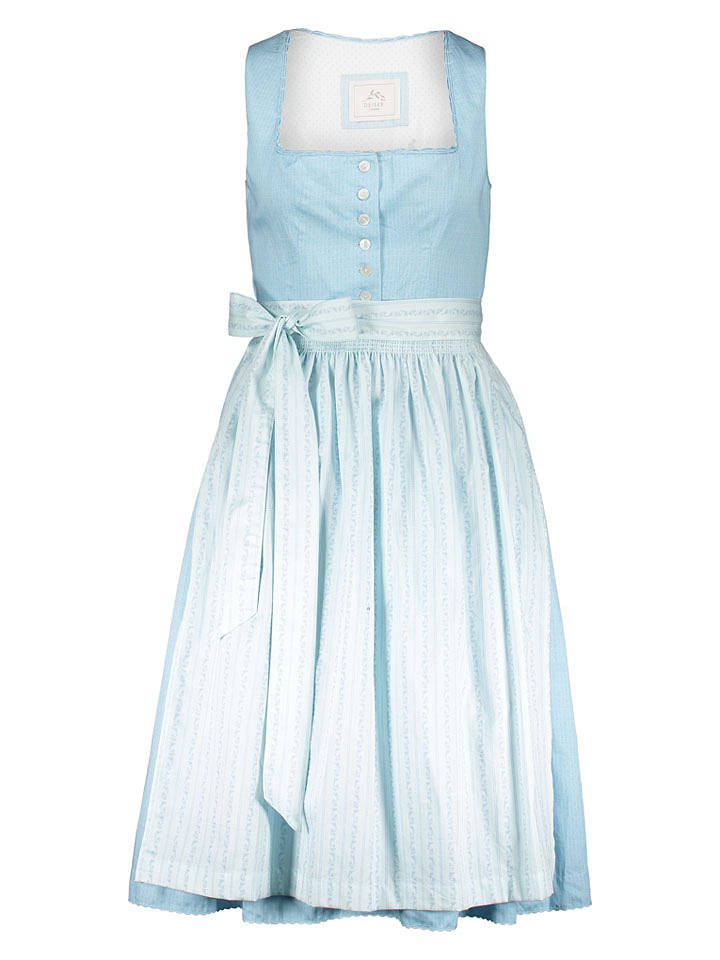 Turi Landhaus Dirndl in Hellblau - 44