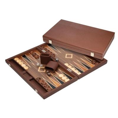 Backgammon Polyegos, groß, Kunstleder