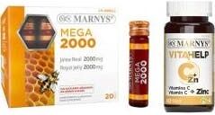Marnys Pack Mega 2000+ Vitahelp Vitc + Zn 60 caps