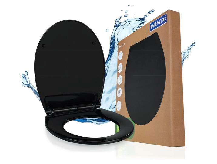 WENKO WC SITZ KOS Absenkautomatik Toiletten Deckel Klo Brillen Easy Close Bad