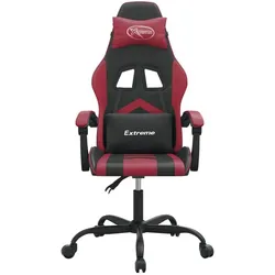 vidaXL Antoine (Ohne Fussablage), Gaming Stuhl, Rot, Schwarz