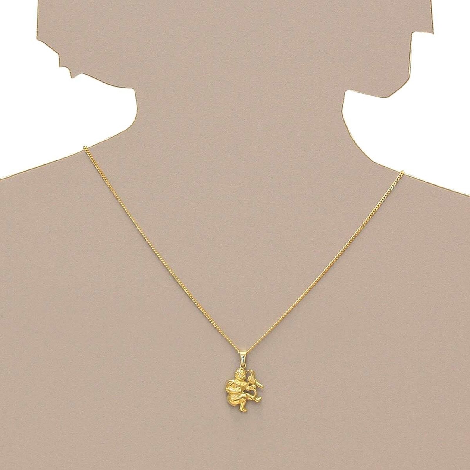 Kettenanhänger OSTSEE-SCHMUCK "Ostsee-Schmuck Anhänger Tierkreiszeichen Schütze", gelb (weiß, neutral), Schmuckanhänger, Damen, 26 x 18mm, Gelbgold 585, 2,7 g, Kettenanhänger