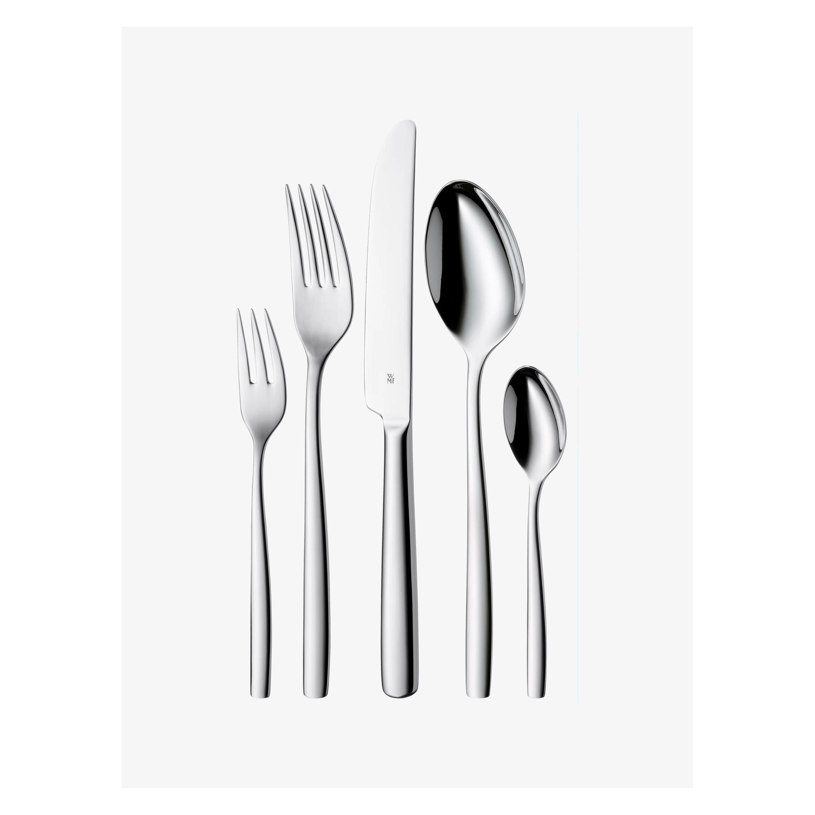 WMF Besteck Besteckset 6 Personen Palma 30tlg Monobloc-Messer Edelstahl poliert (30 Stk., Besteck Set) (12.7291.6040)
