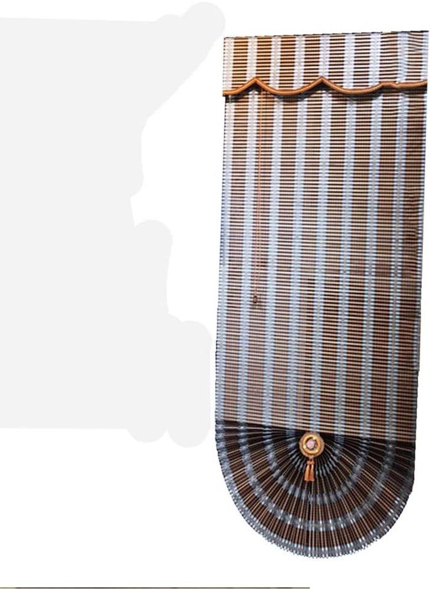 Merkloos Bamboe Rolgordijn Natuurlijk - Opaque Zonnescherm - 60 x 120 cm