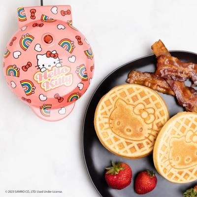 Hello Kitty Mini Waffle Maker by UNCANNY BRANDS in Pink (Size ONE SIZE)