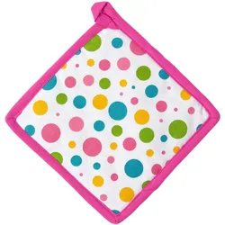 TOPFLAPPEN Bunte Punkte 20/20 cm, Baumwolle wattiert