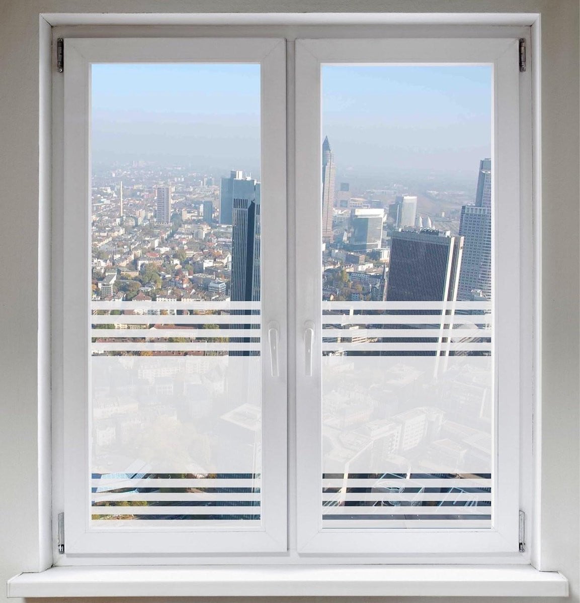 Glasdecoratie Folie Helder Satijn Design voor Privacy - 120 x 50 cm