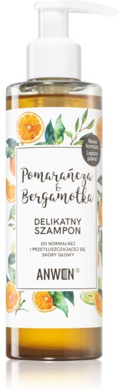 Anwen Orange & Bergamot shampoing pour cheveux normaux à gras 200 ml