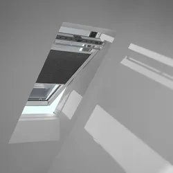VELUX Vorteils-Set Betongrau/Schwarz 1163, P08, GGU,Manuell,VELUX,weiße Schiene und Haltekrallen