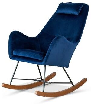 TOSWIN Rocking Chair with Velvet Upholstery - Sophisticated and Cozy