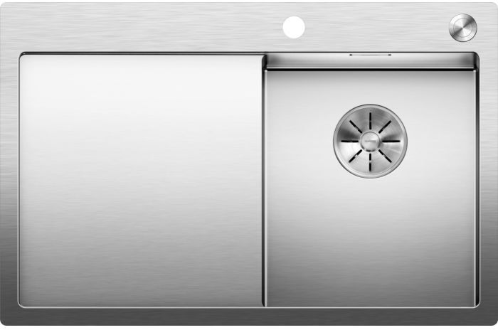 Blanco Claron 4 s-if Spüle 521623 78x51cm, Edelstahl, rechts, PushControl Ablauffernbedienung