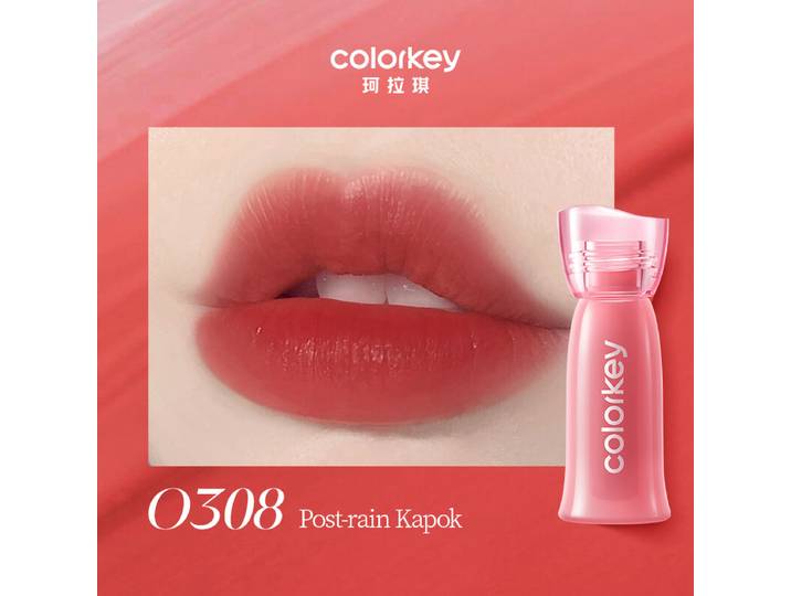 COLORKEY Brillant à Lèvres Mat Doux Aqua Gloss - #O308 - 1 g (Boîte Fenêtre)