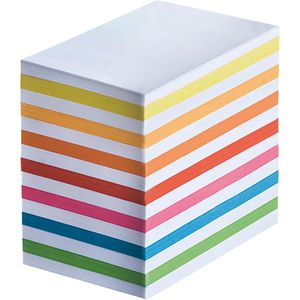 Wedo Zettelklotz lose, 700 Blatt, bunt, 5,5 x 9,0 cm