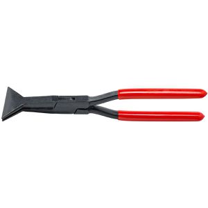 Bessey Falzzange D336, Quetsch-Falzzange, gerade, 320 mm, PVC-Griffüberzug, Maultiefe 80 mm & Maulbreite 80 mm