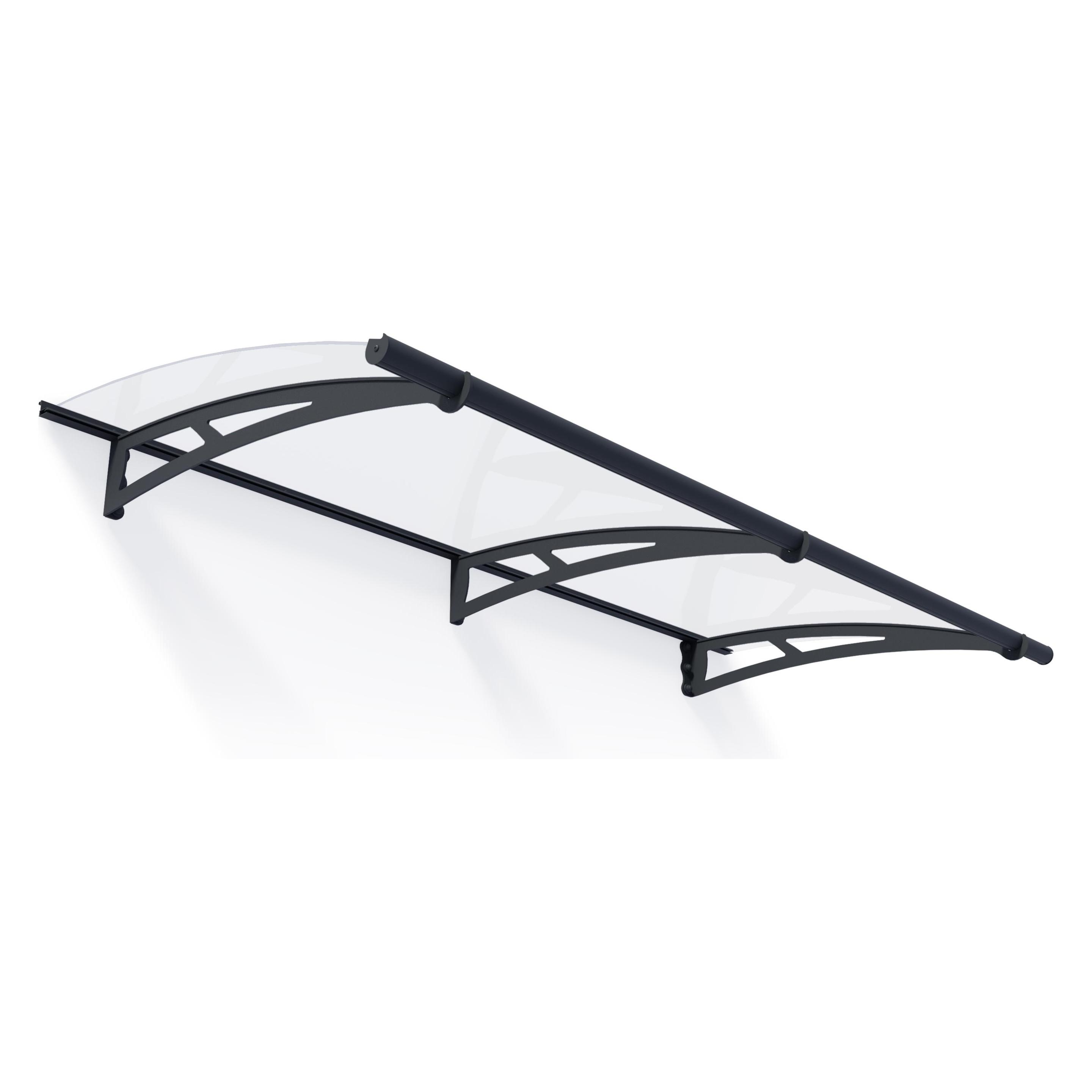 Palram Vordach Aquila 205,5x91,5 cm anthrazit Polycarbonat klar (31278334)