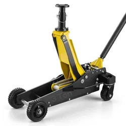 VEVOR Hydraulischer Rangierwagenheber 3 t Tragkraft, Wagenheber aus Aluminium & Stahl mit Doppelkolben-Schnellhubpumpe & Verlängerungssäule, Autoheber für SUVs, 15–59 cm Hubbereich Rennwagenheber