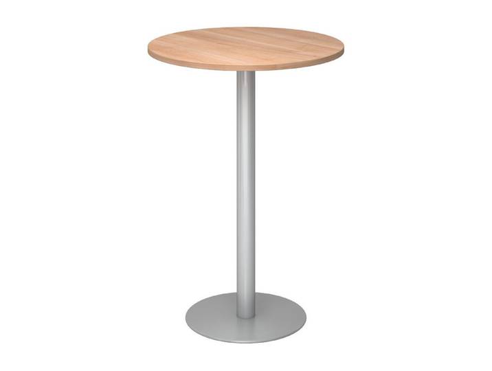 bümö Stehtisch bümö Stehtisch Serie, Dekor: Nussbaum - Gestell: Silber