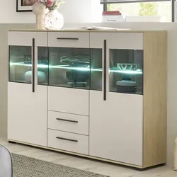 Esszimmer Highboard Anrichte Wohnzimmer in modernem Design 160 cm breit