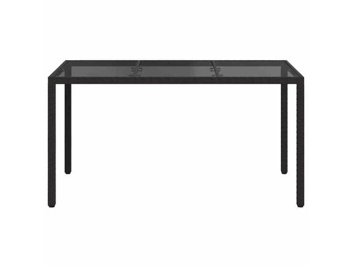 BESTLIFE Table de Jardin Noir 150x90x75 cm polyrotin avec manuel de montage（23943331）VIDAXL