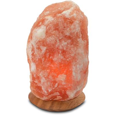 WAGNER LIFE DESIGN Salzkristall-Tischlampe "Rock", orange, Ø 15cm H: 23cm, 1 Stk., Leuchten, Handgefertigt - jeder Stein ein Unikat, H: ca.23 cm, ca.4-6 kg