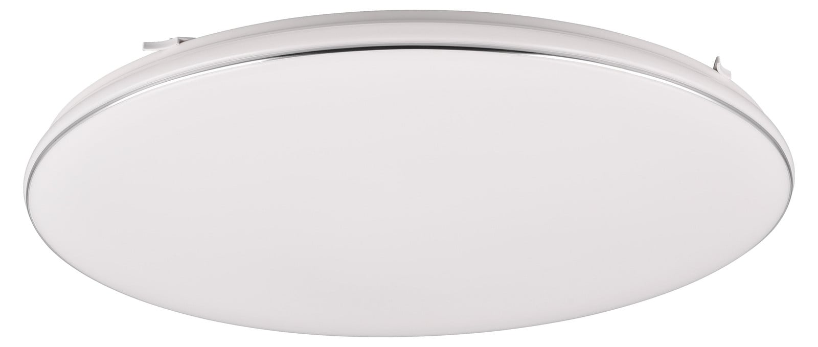 Trio Blanca ronde LED-plafondlamp wit/chroom, dimbaar, warm wit licht