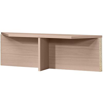 Hammerbacher Thekenaufsatz für Schreib-Eckwinkel 800x800mm Nussbaum