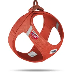 Curli Geschirr Vest Air-Mesh L, Sun Orange (L, Hund, Allgemein), Halsband + Leine