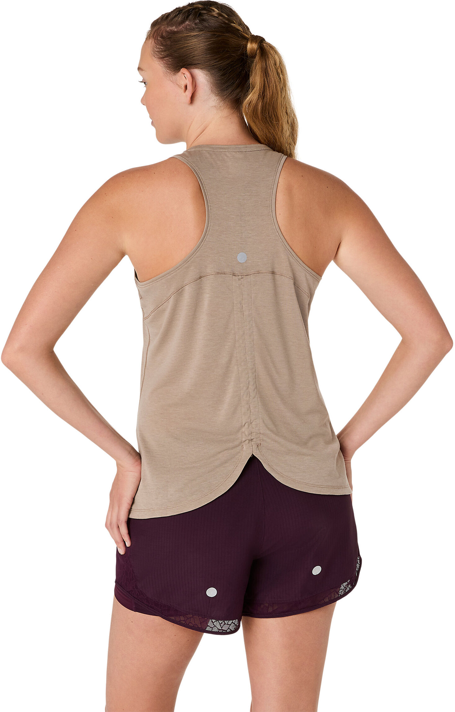 Asics "NAGINO RUN ADJUSTABLE TANK" gerade geschnitten, leichtes Material, weiches Gewebe greige XXL