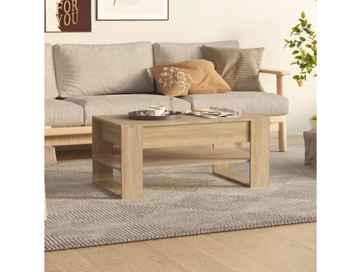 Table basse - KEENSO - KN005 - Chêne sonoma - Bois d'ingénierie - 102x55x45 cm