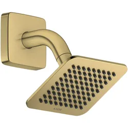 Hansgrohe AXOR Citterio C Kopfbrause 120x120 mm PowderRain, Brushed Brass, Brausearm BB, 7 l/min Durchflussregler