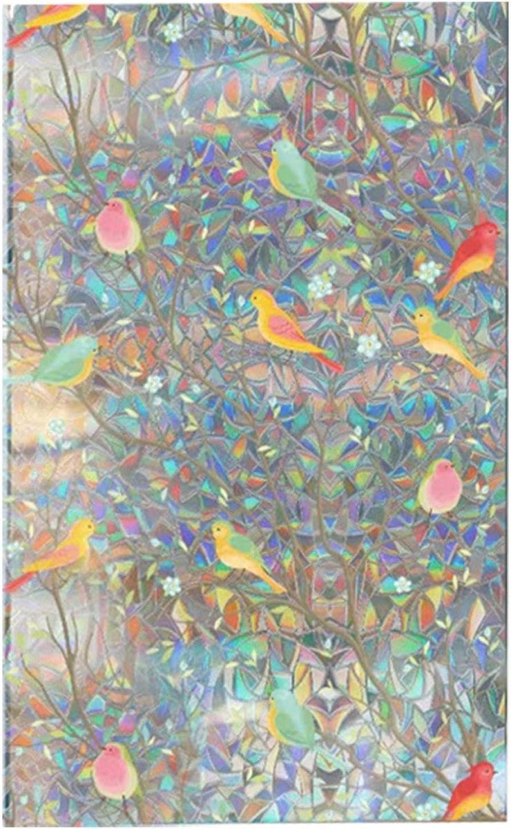 Multicolor Raamfolie voor Privacy en Decoratie met Statische Bevestiging - 45 x 200 cm