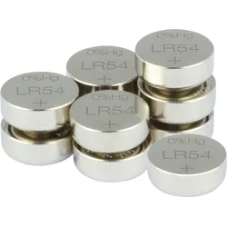 GP LR 54 10X - Alkaline-Knopfzelle, 44 mAh, LR54 / V10GA, 10er-Pack
