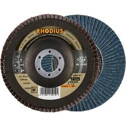Rhodius 202825 LGZ F1 Fächerschleifscheibe Körnung (num) 60 Edelstahl, Stahl 10 St.