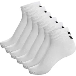 6er Pack hummel hmlCHEVRON halblange Socken 9425 - white/white 41-45