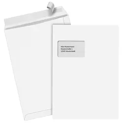 STEINMETZ Versandtaschen DIN C4 weiß