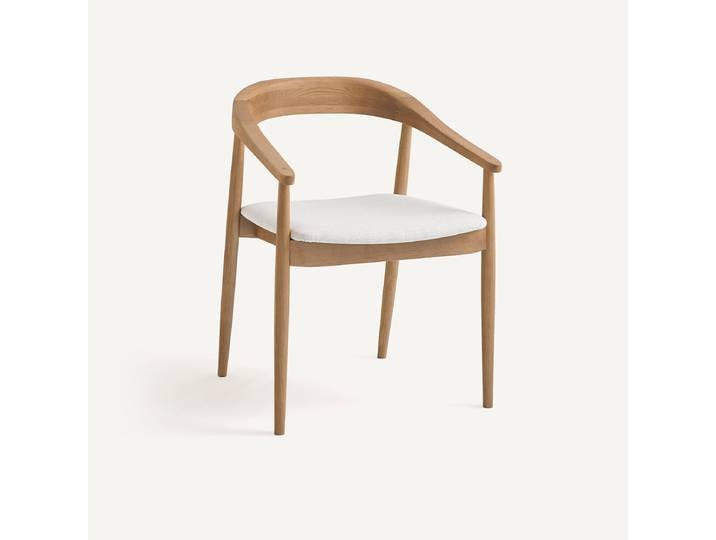 AM.PM Fauteuil de table, en chêne massif, GALB Beige Chêne,Craie