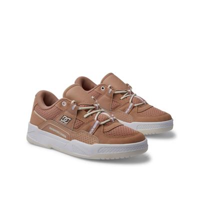 Sneaker DC SHOES "Construct", Damen, Gr. 6(37), braun (tan), Obermaterial:54.6% Leder, 20.9% Synthetikmaterial, 25.5% Polyester., Schuhe Sneaker