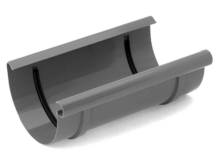 Proself PVC Rinnenverbindung Anthrazit ⌀ 7.5 cm