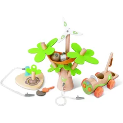 Hape Spielfigurenset Bäume pflanzen mit dem E-Auto