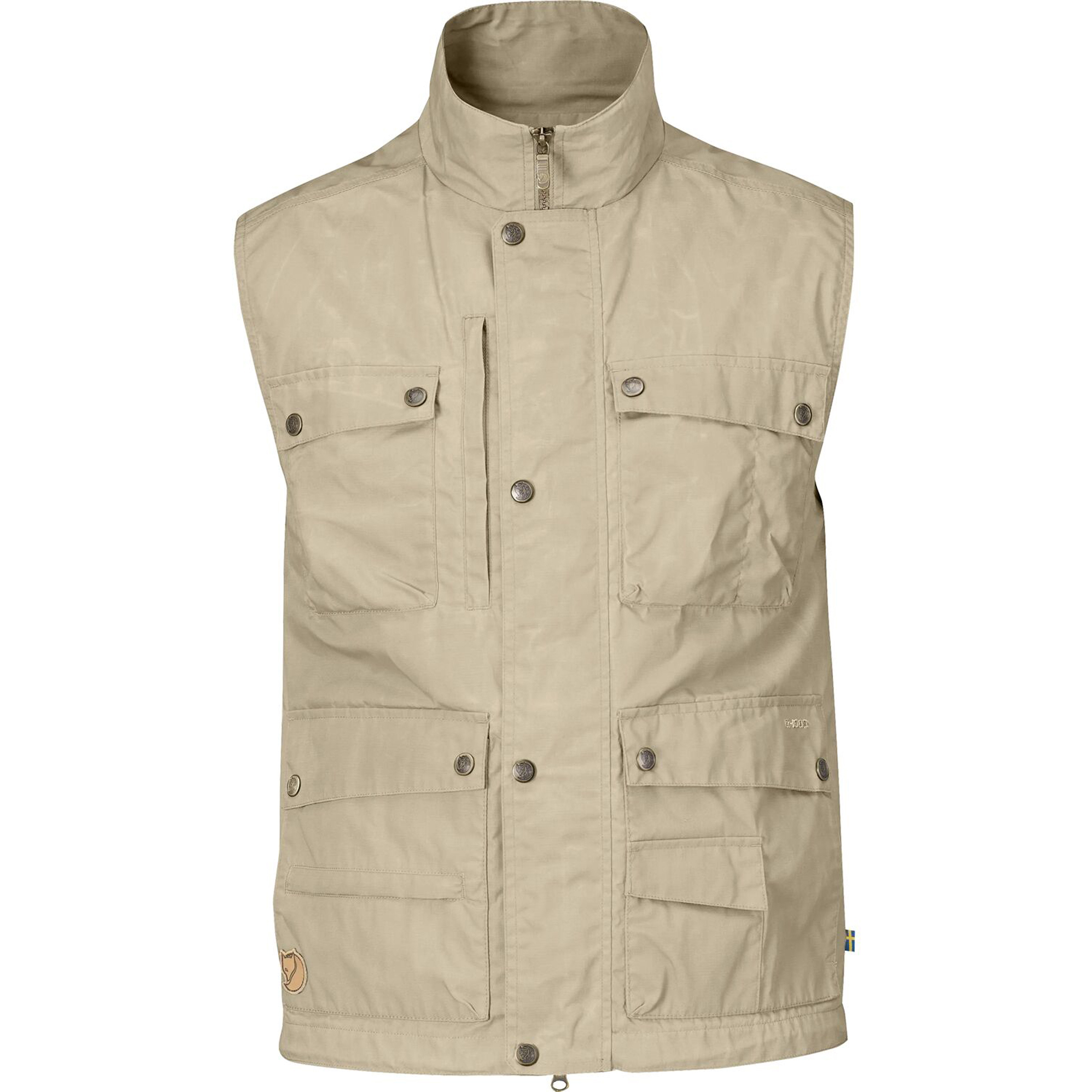 Fjällräven Reporter Lite Weste Herren Softshellwesten beige Größe M Trekking Wasserabweisend